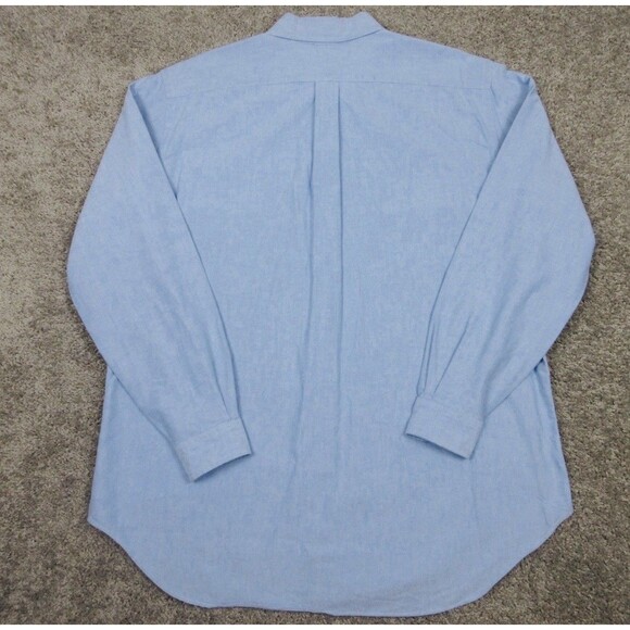 Polo Ralph Lauren Shirt Mens XLT Blue Chambray Oxford Button Down Casual - Picture 3 of 6